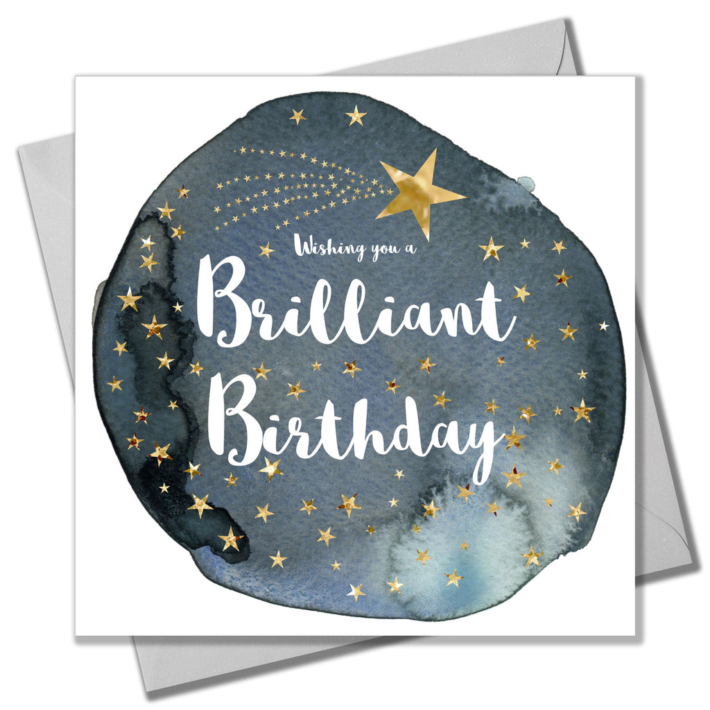 Birthday Card, Shooting Star, Wishing you a Brilliant Birthday – Claire ...